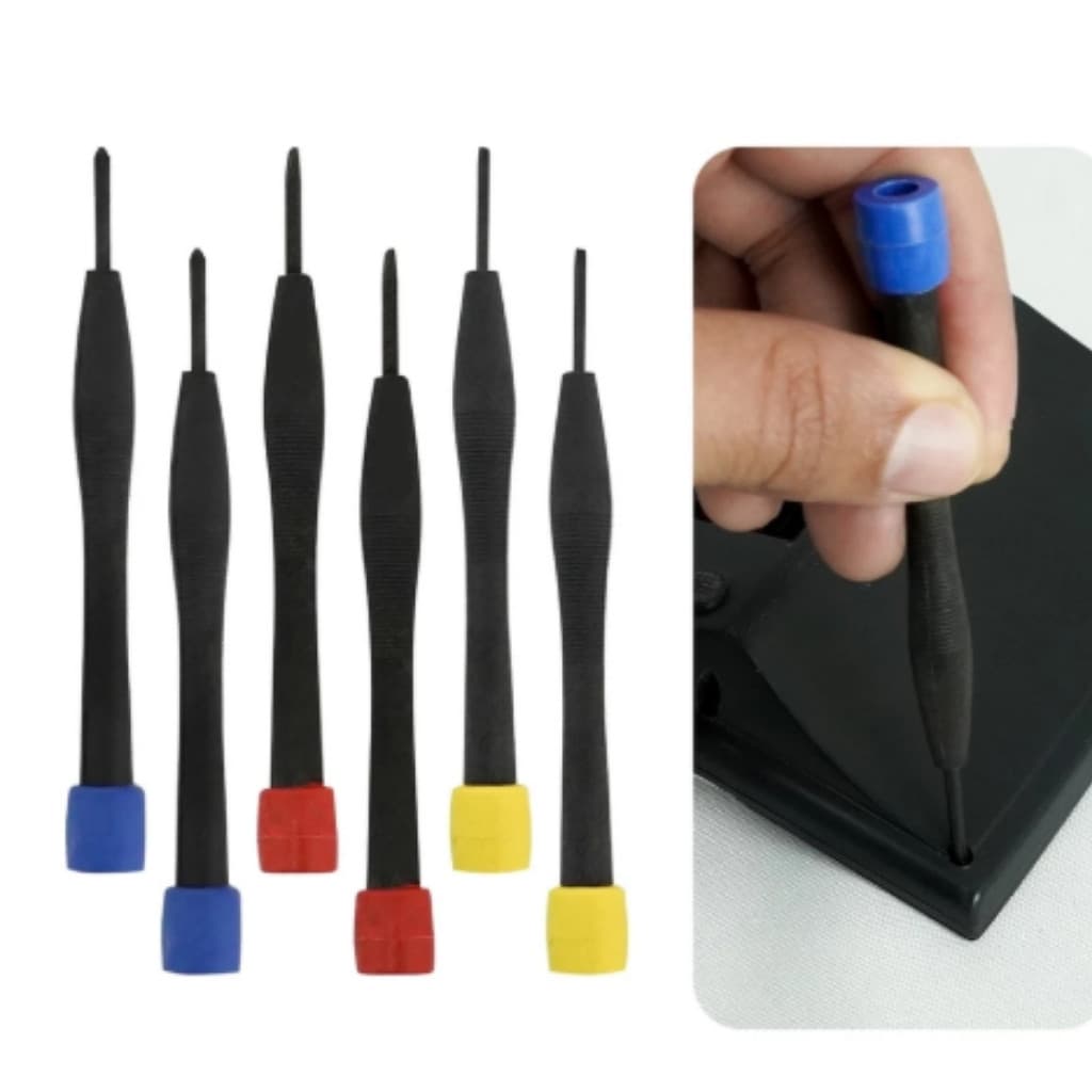 Jogo de Chave 6 Chaves Torx Para Celulares Aparelhos Eletrônicos e Reparos em Geral