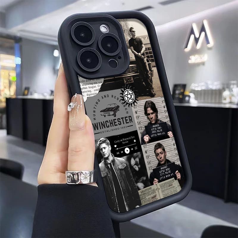 Sobrenatural TPU anti-impacto Capinha Capa Para IPHONE 13 11 15 14 12 16 17 PRO MAX AIR X XR XS MAX 14 15 16 PLUS