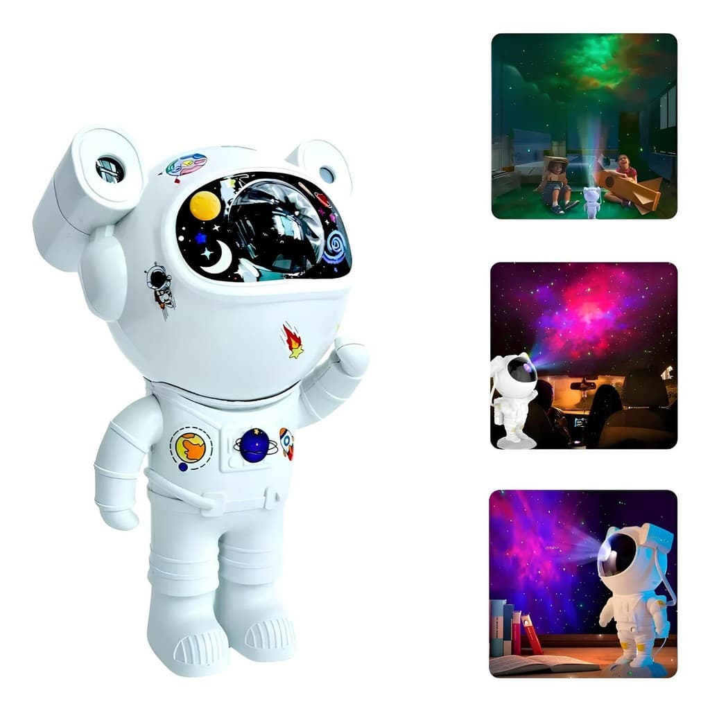 Astronauta Espacial Led Night Light Projector Control Remoto