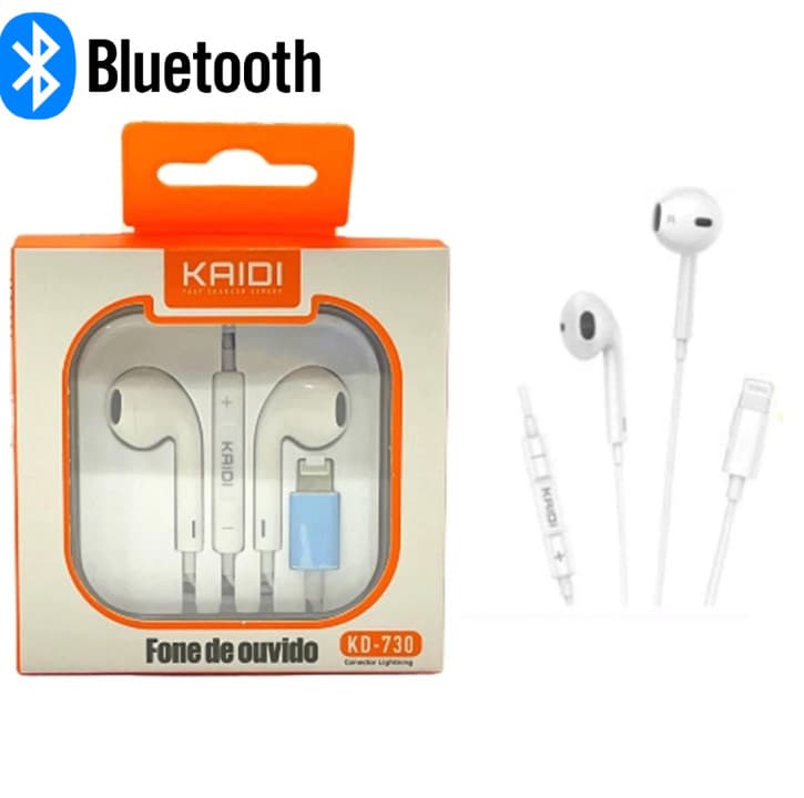 Fone De ouvido Iphone com fio Entrada lightning EarPods Esté