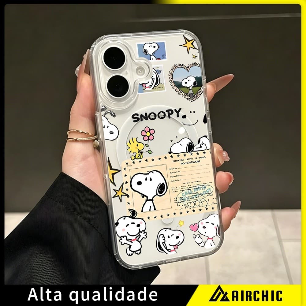 Capinha Capa de Transparente autocolante Para iPhone 11 14 15 16 12 17 13 pro max 7/8 plus produto em alta