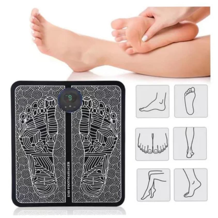 Massageador Tapete Para Pés Elétrico Estimulação Muscular Bivolt