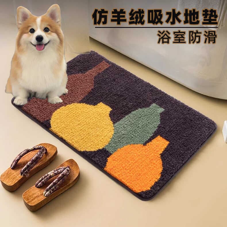 Frete grátis tapete de banheiro doméstico absorvente antiderrapante tapete de porta de banheiro tapete de banheiro banhe