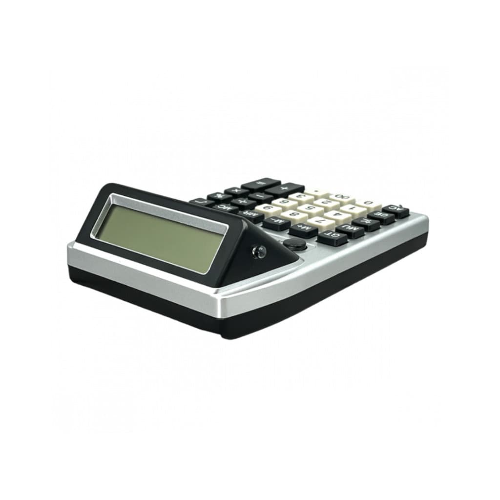 Calculadora Eletrônica de Mesa com 02 Telas LCD Digital