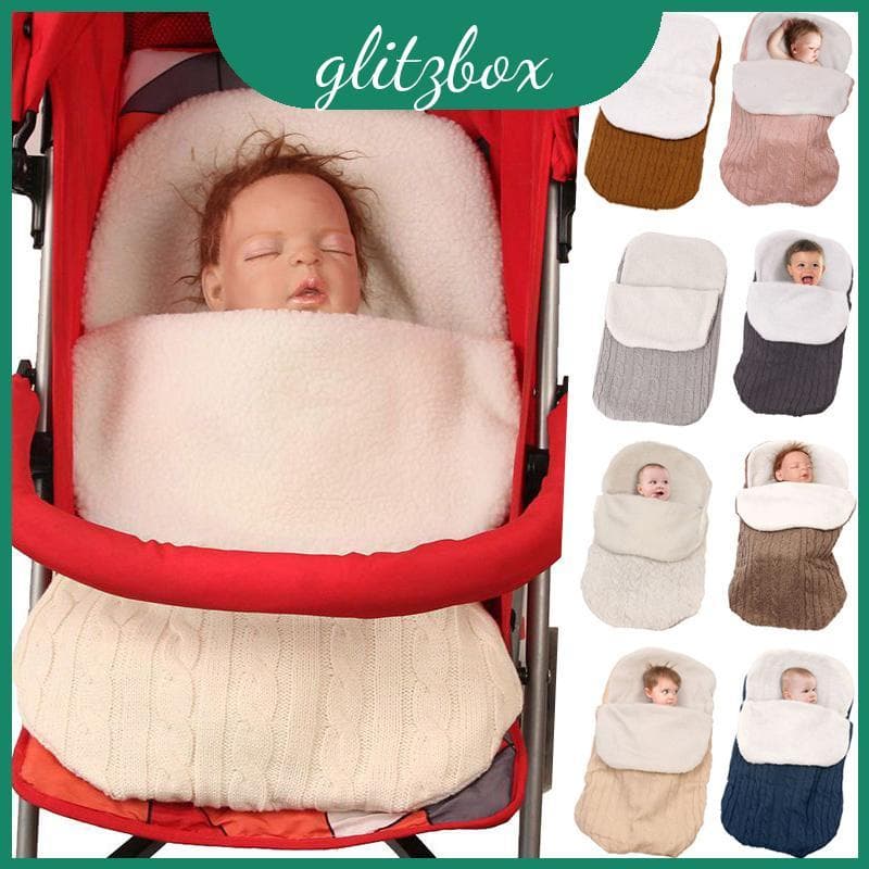 Saco De Dormir Luxuoso De Malha Macia Para Bebês Recém-Nascidos E