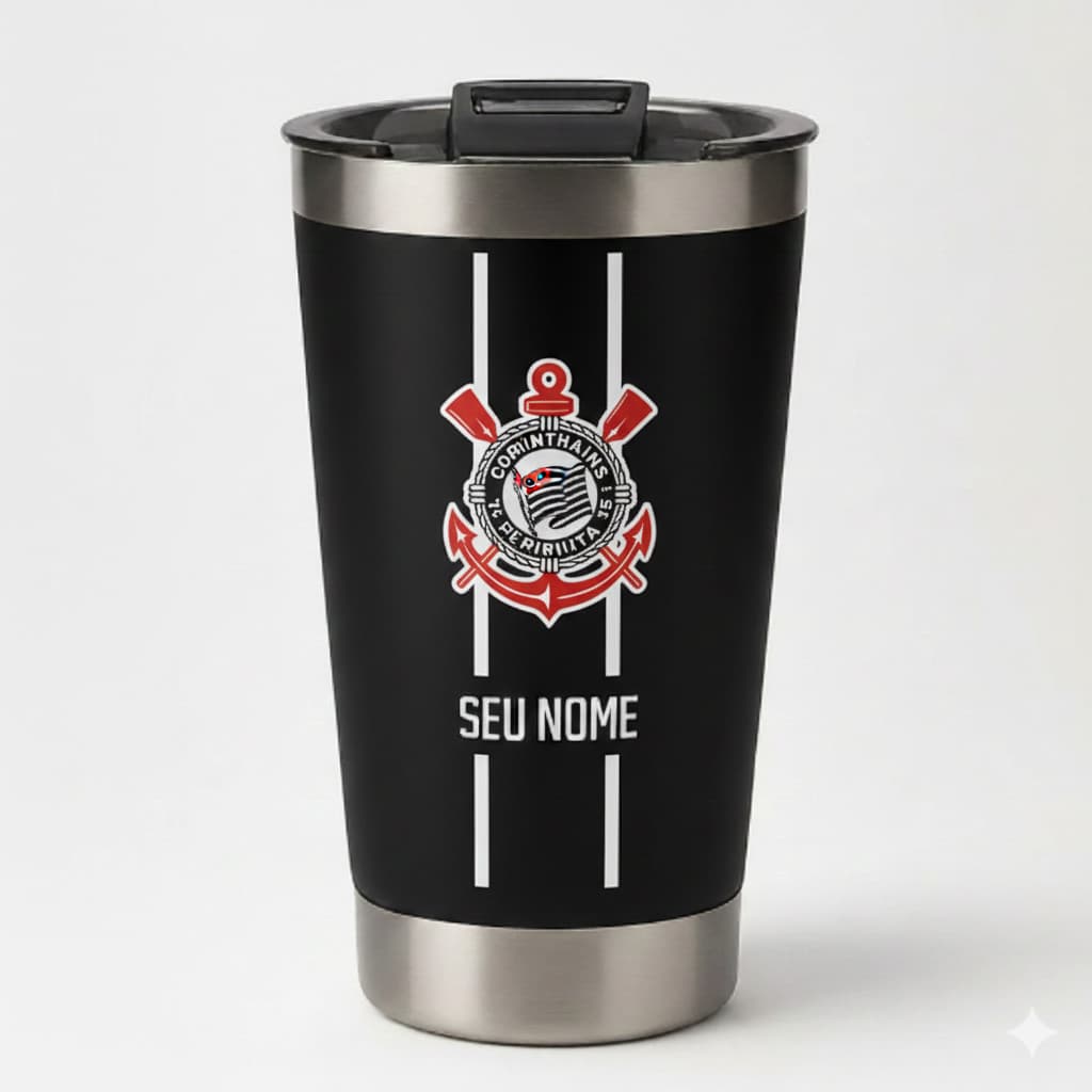 Copo Térmico Personalizado Timão – Caneca Inox termica