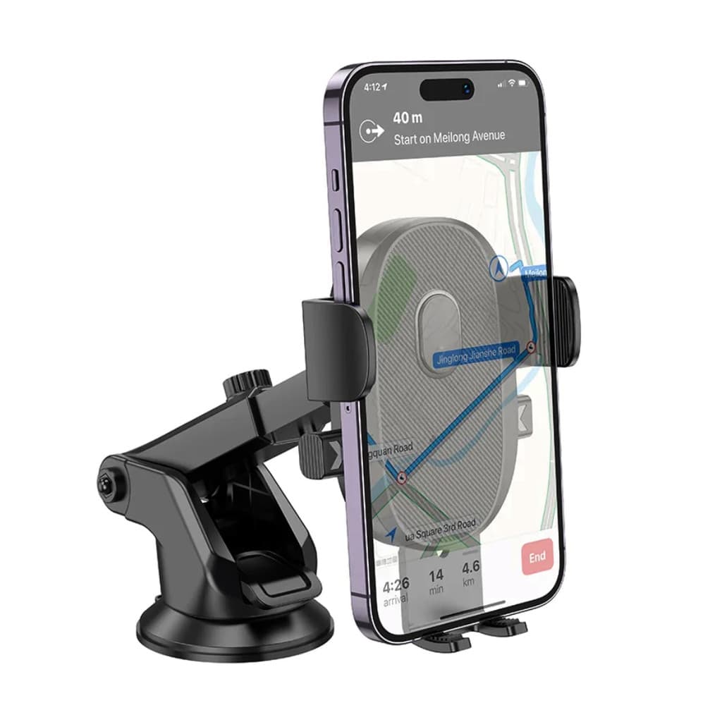 Suporte Veicular Celular Giratório 360º Com Trava Ventosa De Fixação Painel Parabrisa INOVA IN-12962