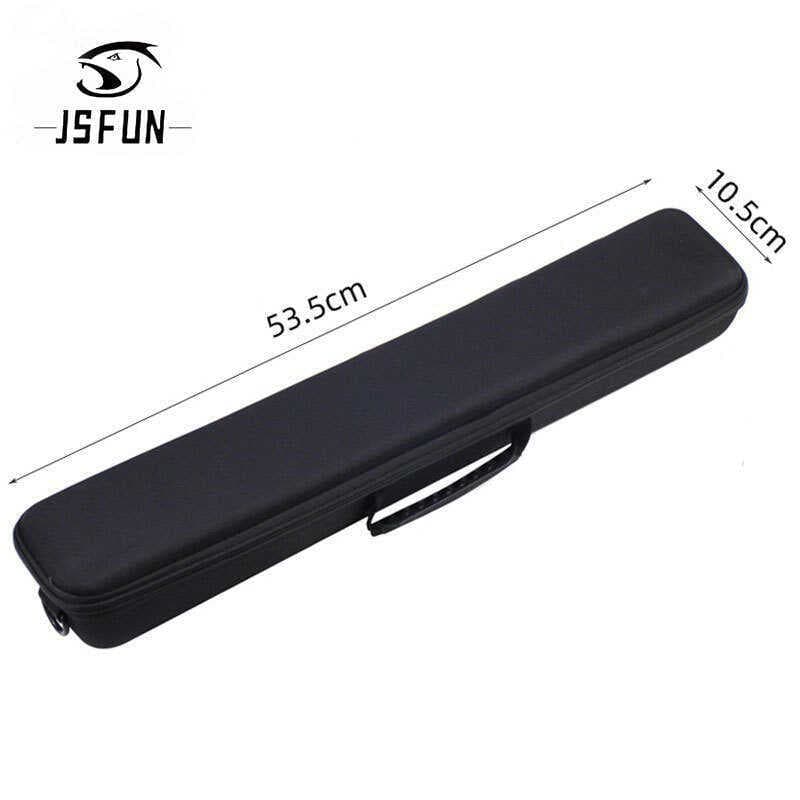 Bolsa de pesca Bolsa de equipamento de pesca Bolsa de casca dura resistente a choques 53.5 cm curta pequena vara de pesc