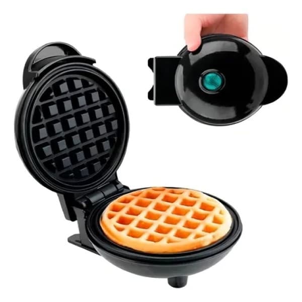 Mini Maquina de Fazer Waffle Grill Panqueca Eletrica