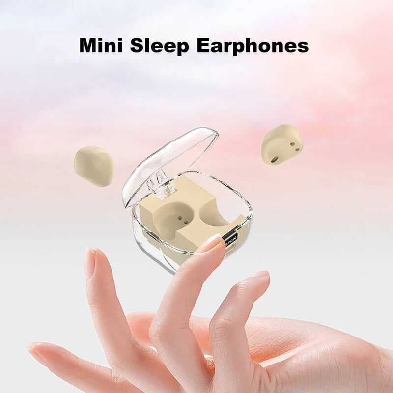 Novo Mini Fones De Ouvido Sono Sem Fio Invisível Bluetooth 5.3 Redução Ruído À Prova Dwaterproof Água Esportes Com Micro