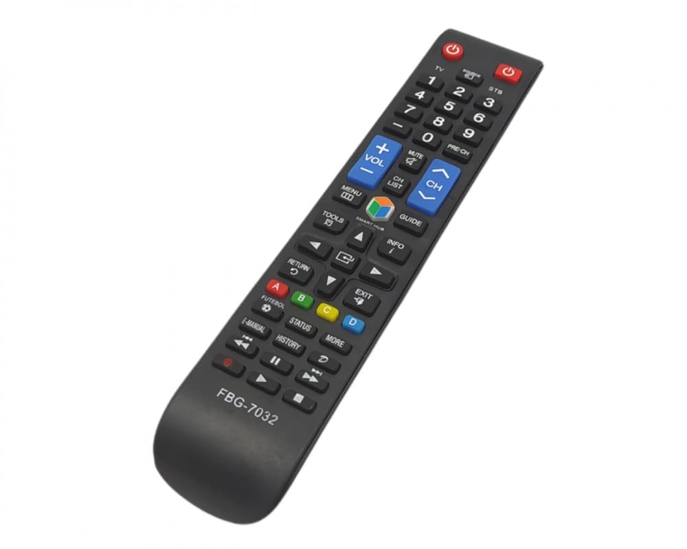 Controle Remoto Compatível Com TV Samsung Smart 3D LED HDTV Botão Futebol Hub FBG-7032