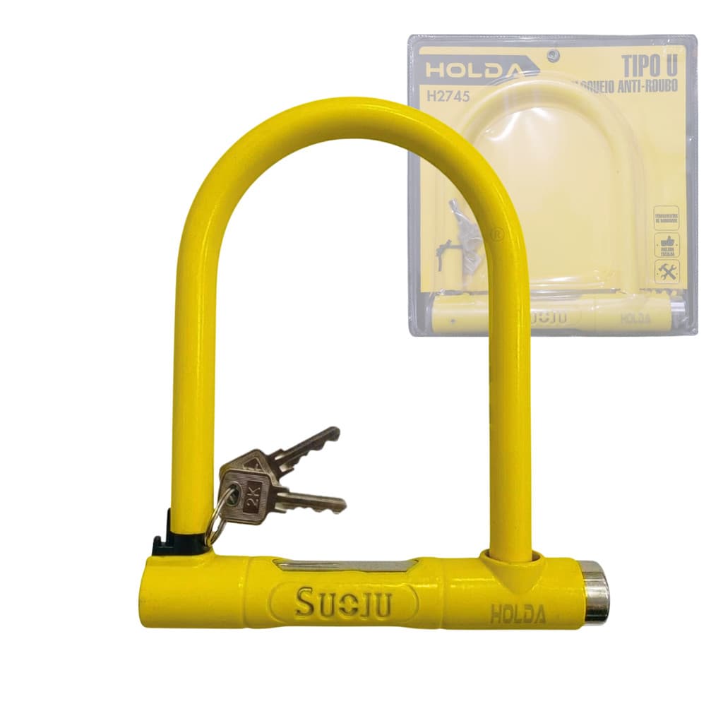 Cadeado de Arco Longo 40mm Com 02 Chaves Holda H2745