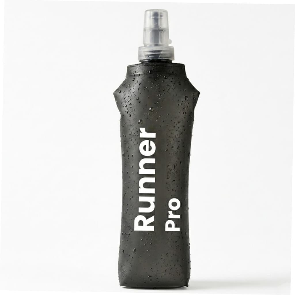Garrafa De água Corrida Flexível Dobravel Silicone Academia Soft Water Bag TPU Folding Flask 500ML