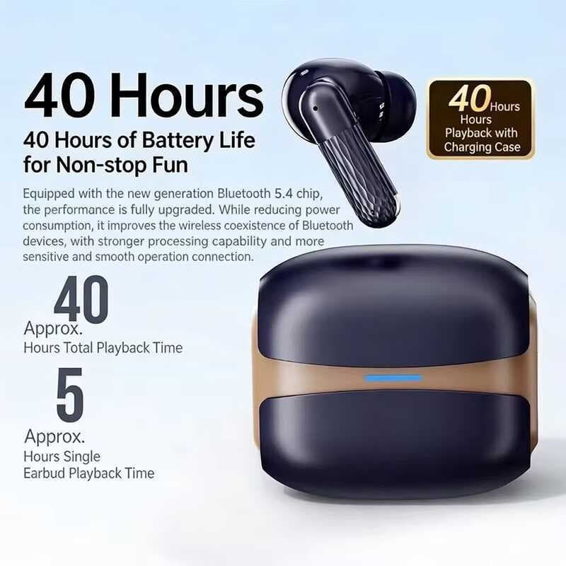 Fones De Ouvido Para Jogos Com Cancelamento De Ruído , Bateria De Longa Duração , Sem Fio , TWS , Bluetooth