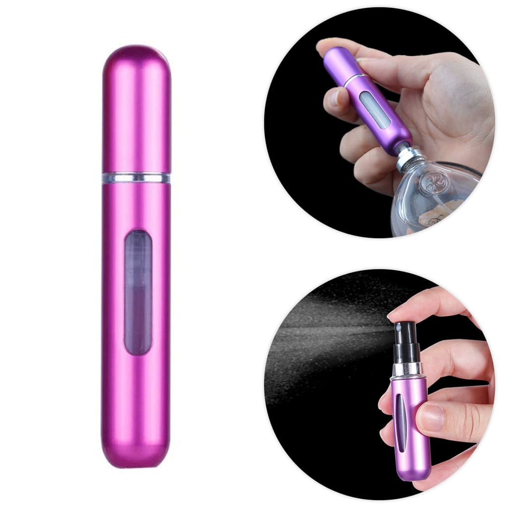 Porta Perfume Recarregável 8ml – Mini Frasco Spray Portátil para Bolsa e Viagem, Atomizador de Perfume Compacto