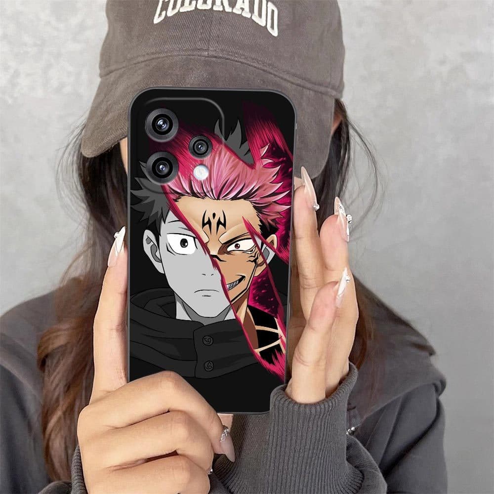 Jujutsu Kaisen Gojo Satoru Sukuna Capa De Telefone Para OPPO RENO 15 15F 14 14F 13 13F 12 11 11F 10 8T 8 7 6 5 4 4F LITE