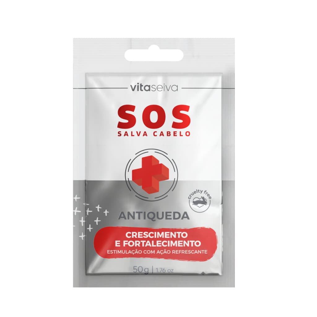 KIT 5 Sachê Antiqueda Vita Seiva SOS Salva Cabelo 50g Cod.85681