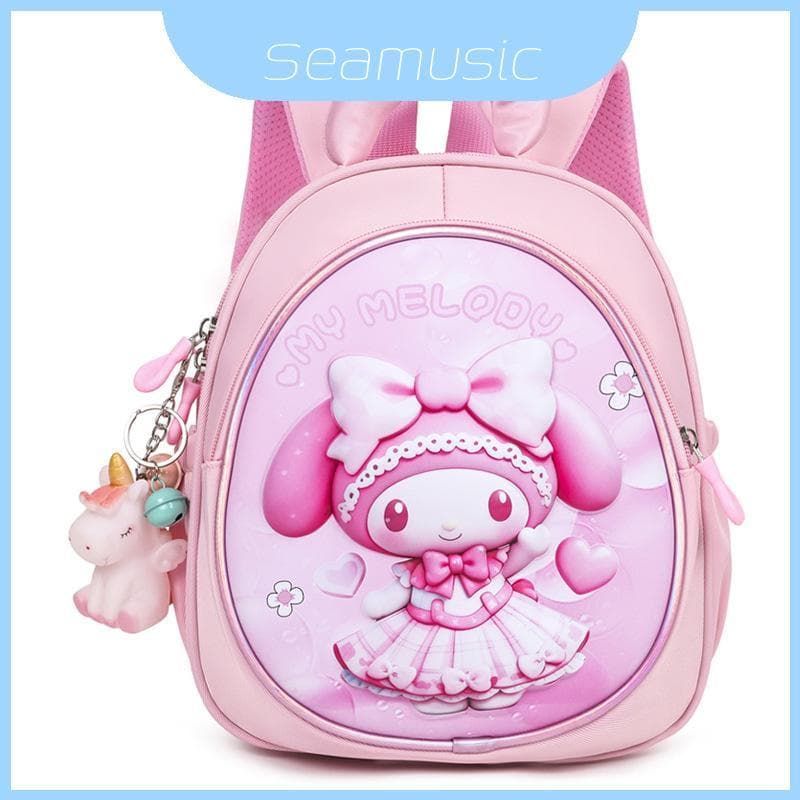 Bolsa Escolar Elsa Kuromi Melody Spider Man Com Material Respirável E Design De Desenho Animado Para Crianças