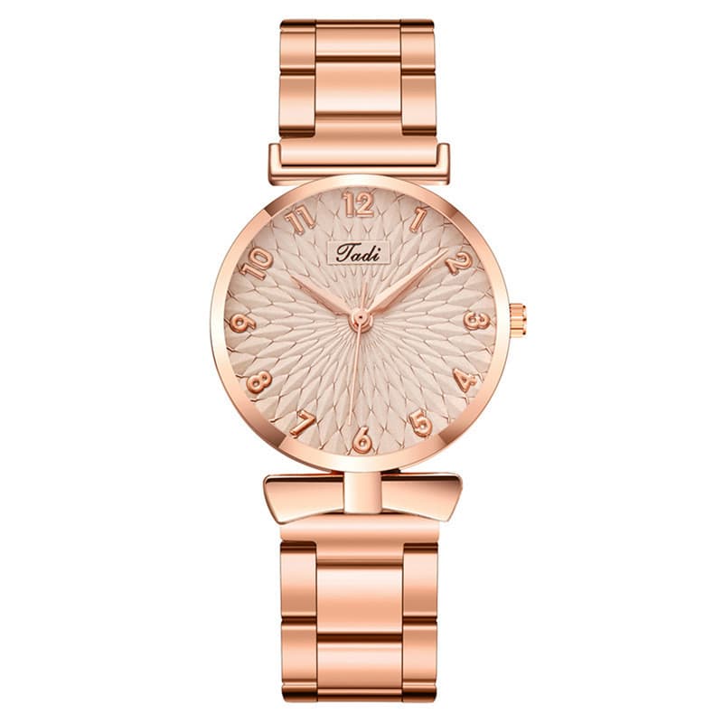 GD Senhoras Relógio Feminino Relógio Estilo Digital Girassol Arco Banda de Aço Relógio Moda Relógio de Quartzo