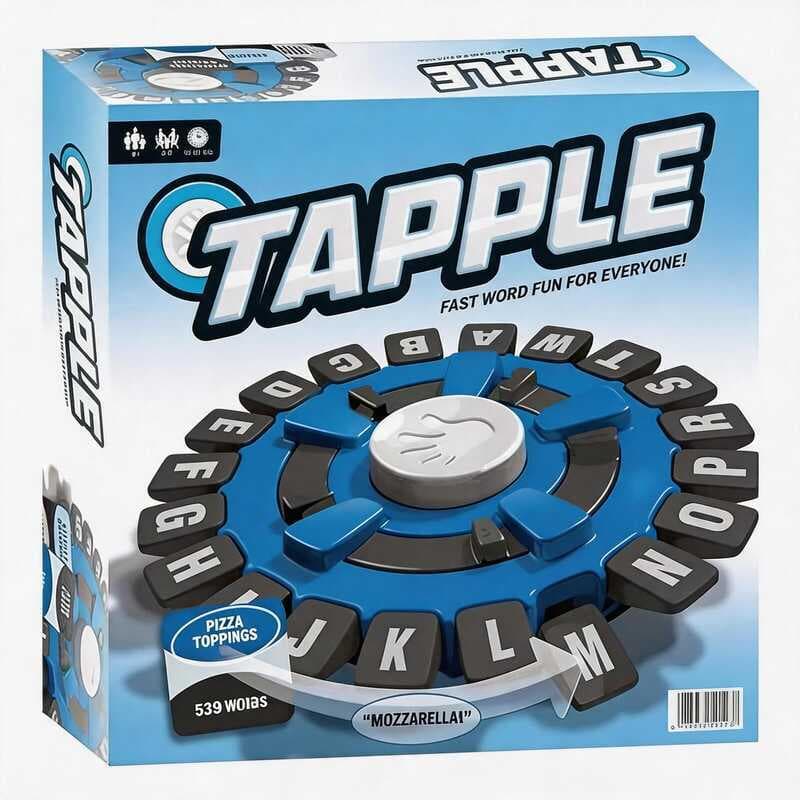 Jogo Tapple Stop Trava Letras Português Tabuleiro Palavras Família Infantil