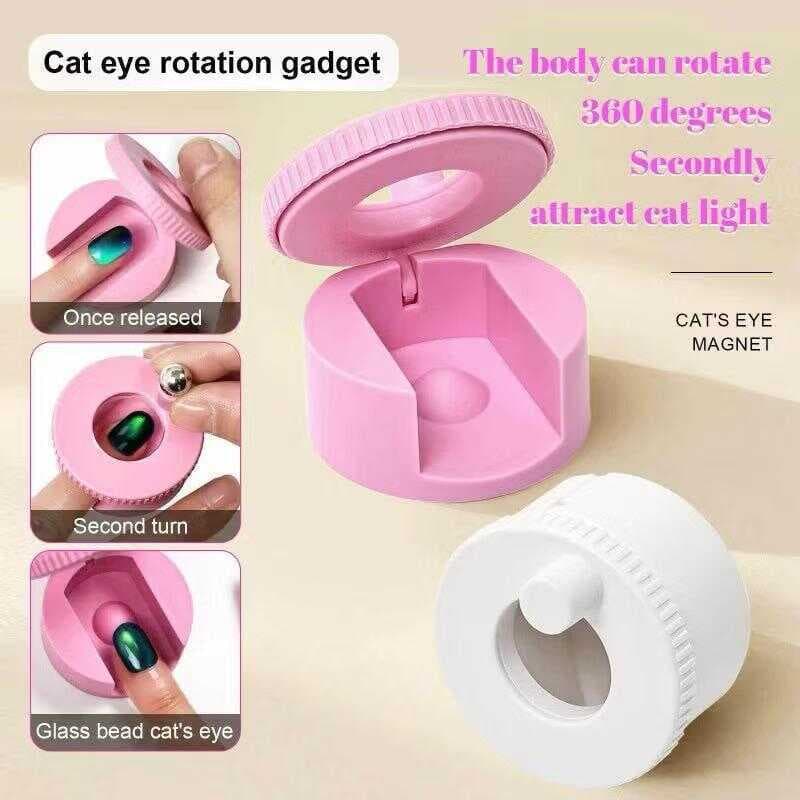 Ímã Nail Art Rotativo Olho De Gato Unhas Automático Ferramentas Magnéticas Fortes Para Amp