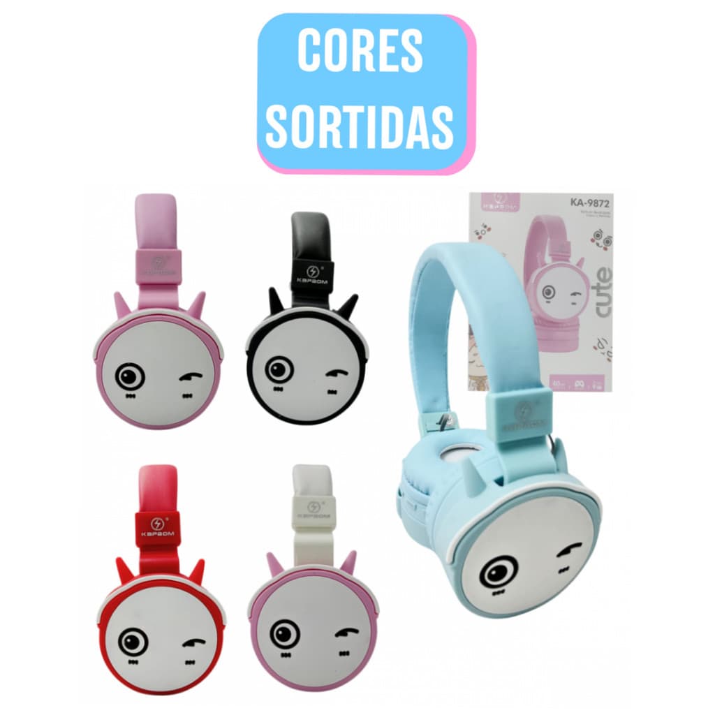 Fone De Ouvido Headphone INFANTIL Bluetooth CUTE
