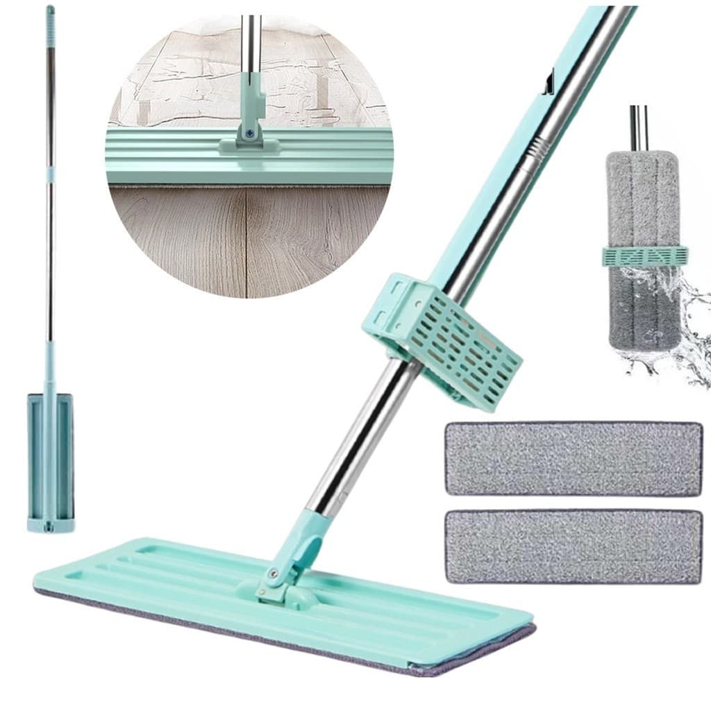 Esfregão Mop Flat 360 Snel Home Refil Microfibra Limpeza Piso Cabo Longo Base Articulável Cozinha