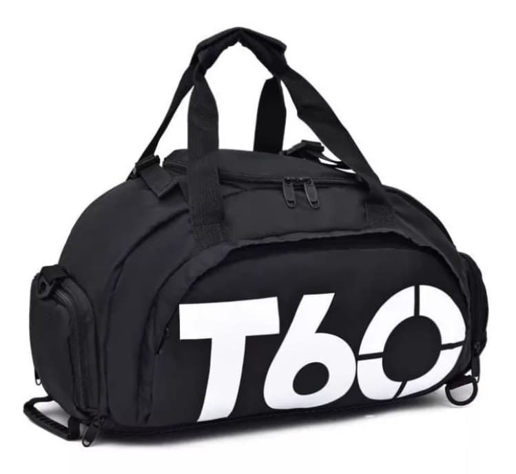 PRETO - T-6 - Bolsa Esportiva Multifuncional Transversal
