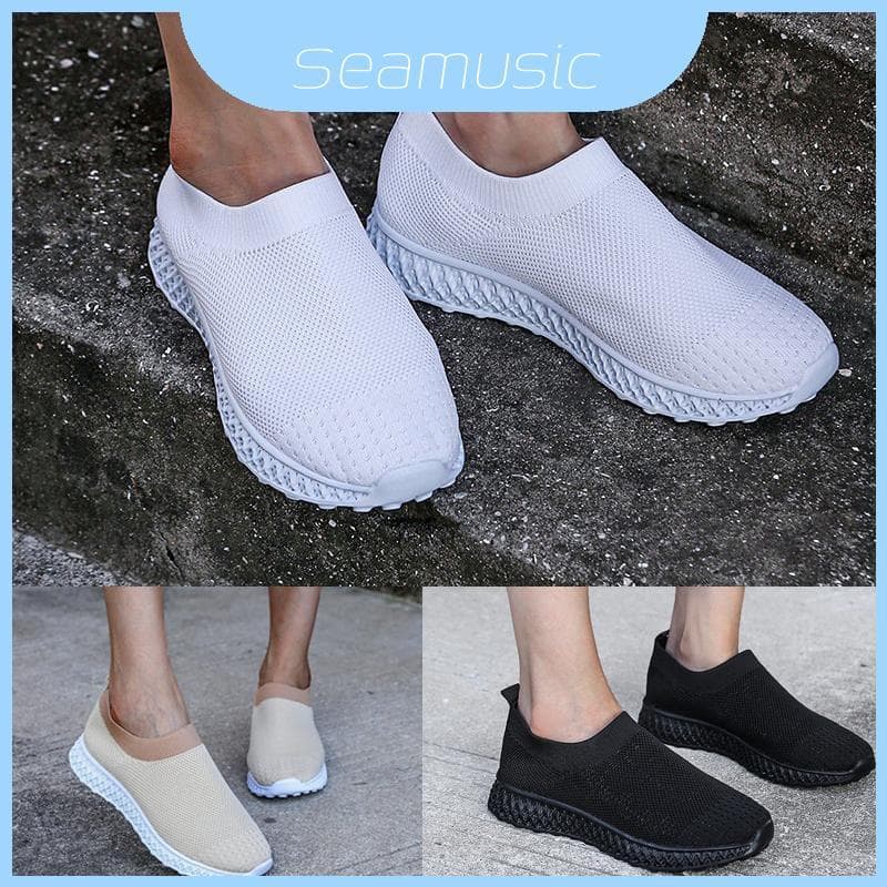 Mulheres Respiráveis Tênis De Corrida Senhoras Deslizamento Em Sapatos De Ginástica