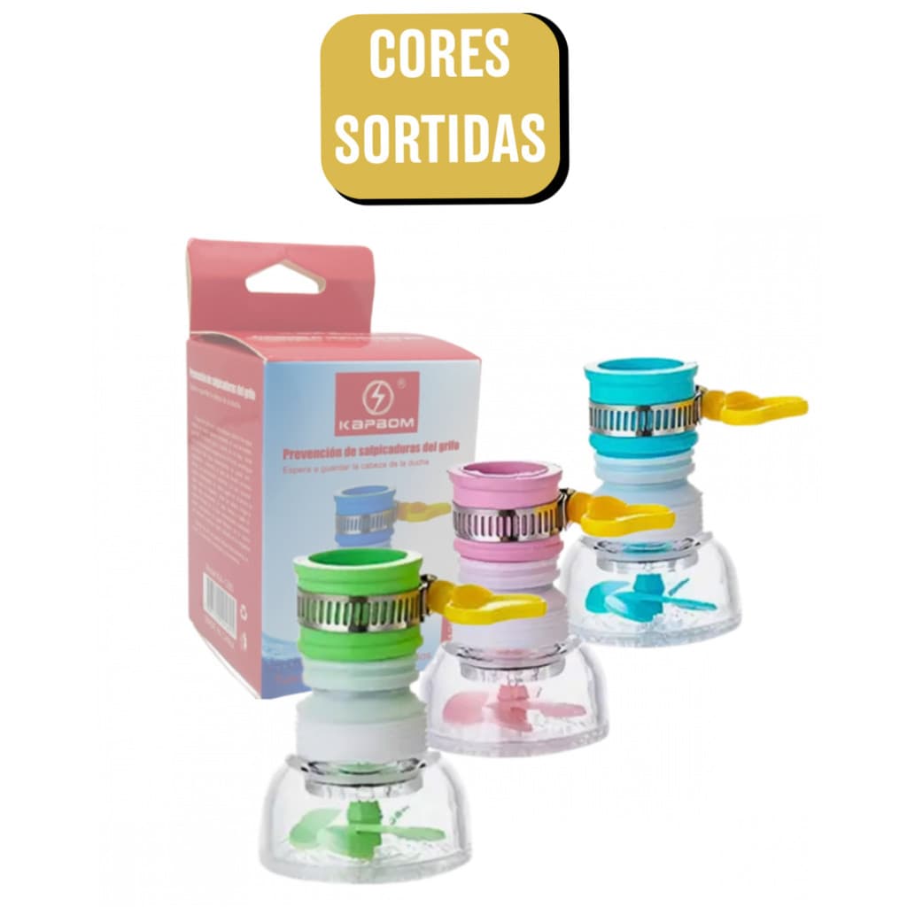 Filtro de Torneira Flexível para Respingo Estilo Chuveiro - (Cores Sortidas)