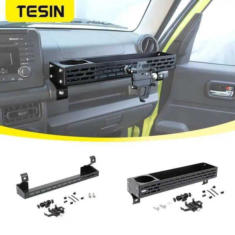 TESIN Co-Piloto Lidar Com Caixa De Armazenamento Expansão Suporte Do Telefone Organizador Para Suzuki Jimny 2019 2020 20