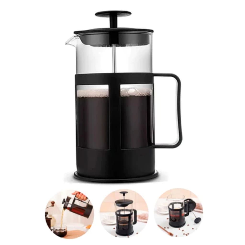 Cafeteira Prensa Francesa 350ml Sabor Intenso e Praticidade