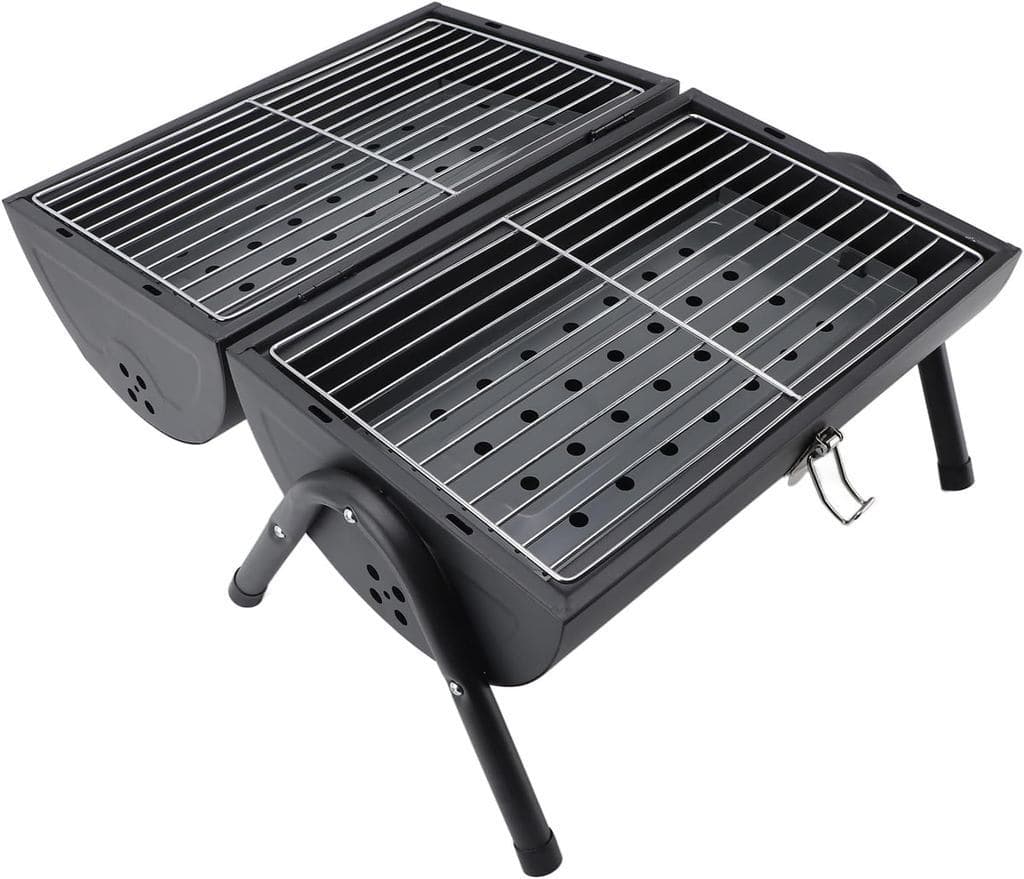 Churrasqueira a Bafo Portátil a Carvão Snel Home Bafinho Grill Camping Praia Compacta Piquenique