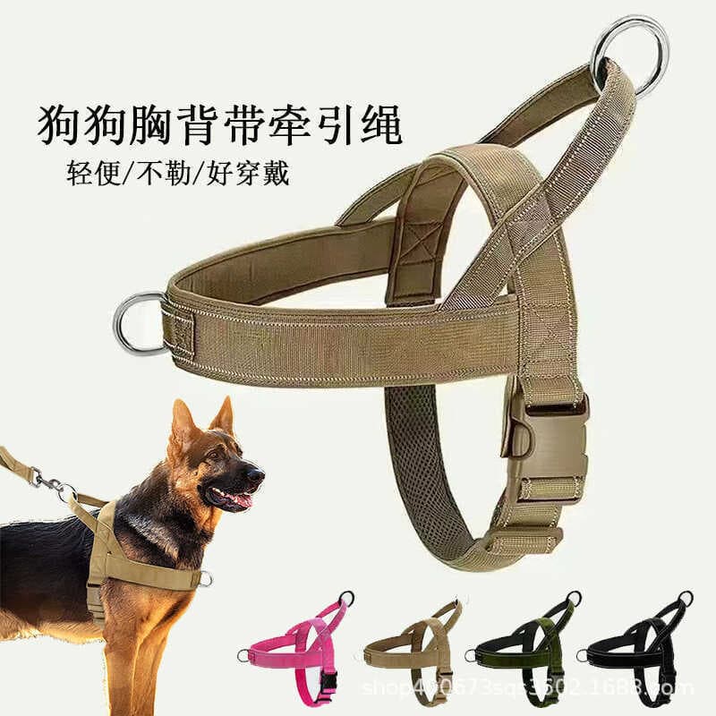 2025 Alça Peitoral para Cachorro Material de Nylon Médio Grande Cão A7 Coleira para Cachorro de Estimação Coleira Leve p