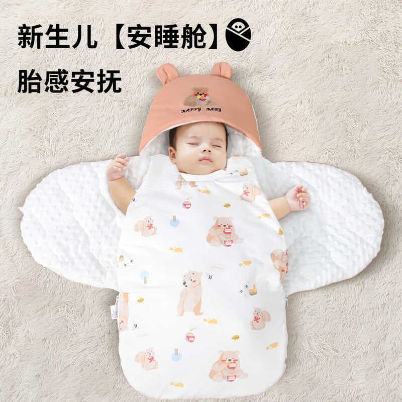 Bebê saco de dormir colcha bebê recém-nascido engrossado segurança recém-nascido ferramenta útil abraço colcha saco de d