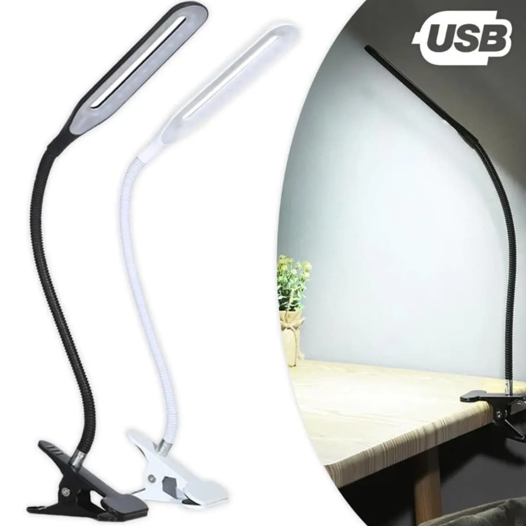 Luminária LED de Mesa com Presilha Alimentação USB XLS JZ-USBD