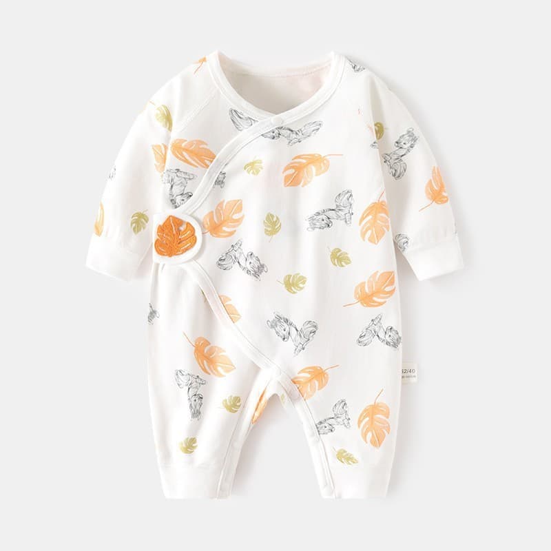 Macacão Recém-Nascido Roupas Casuais Para Meninas Meninos De Primavera Novo 0-6M