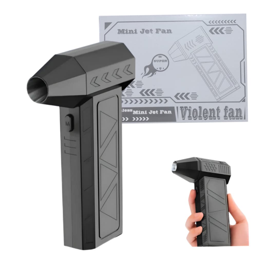 Mini Soprador De Ar Turbo Jet Fan Limpeza Pc Teclado