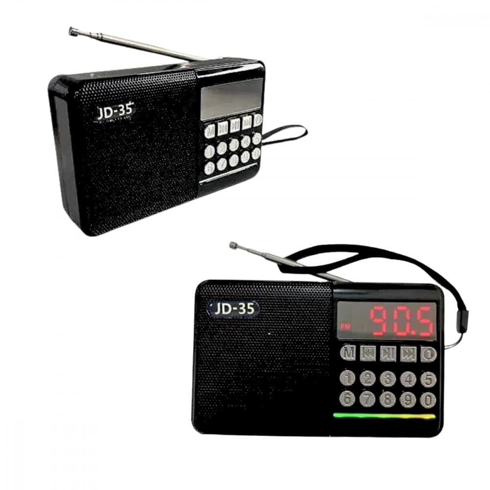 Rádio Portátil Retrô Bluetooth 3W Bivolt Recarregável Com Entrada Pendrive E Cartão SD Altomex JD-35