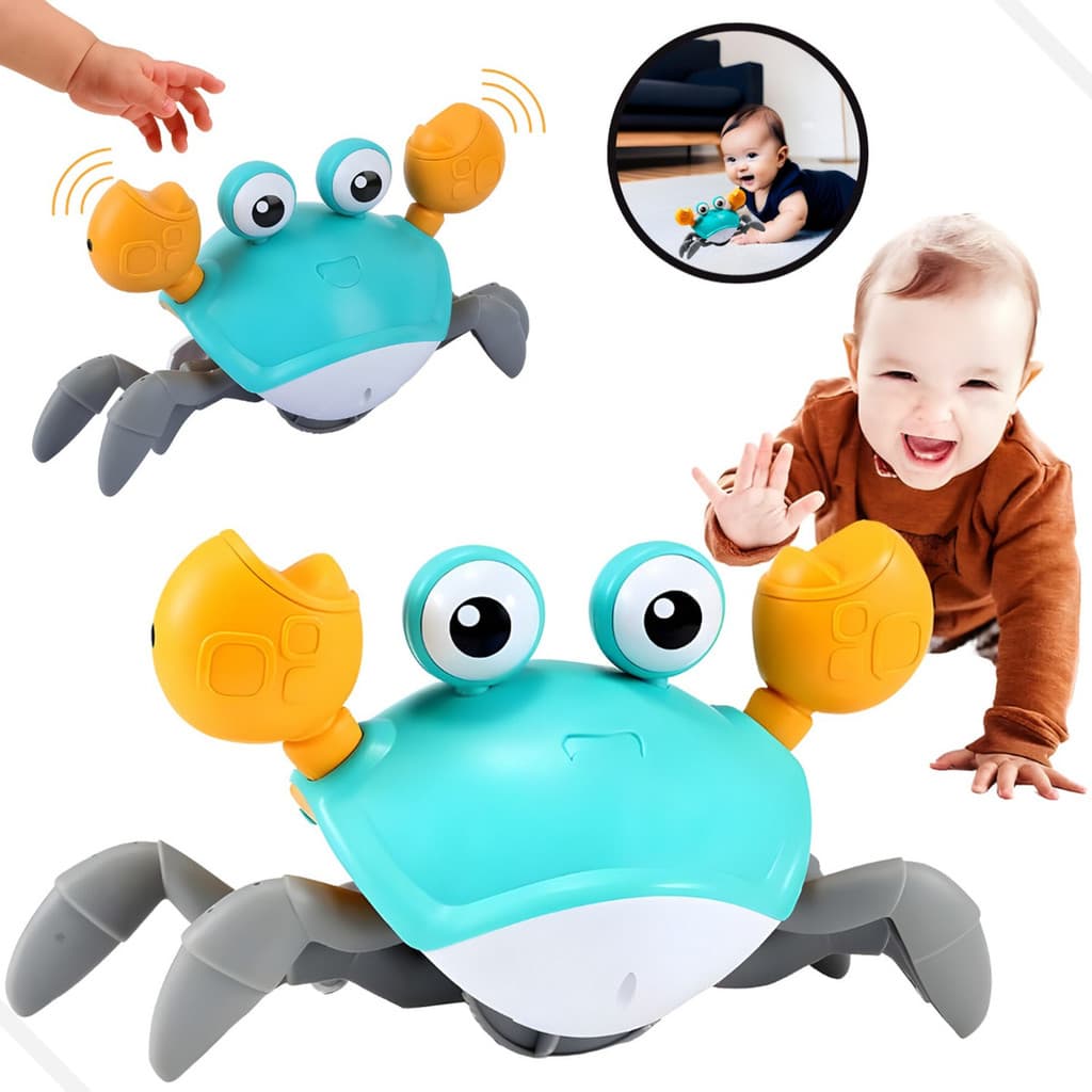 Brinquedo Caranguejo Fujão a pilha Com Luzes e Som Re122  Snel Home