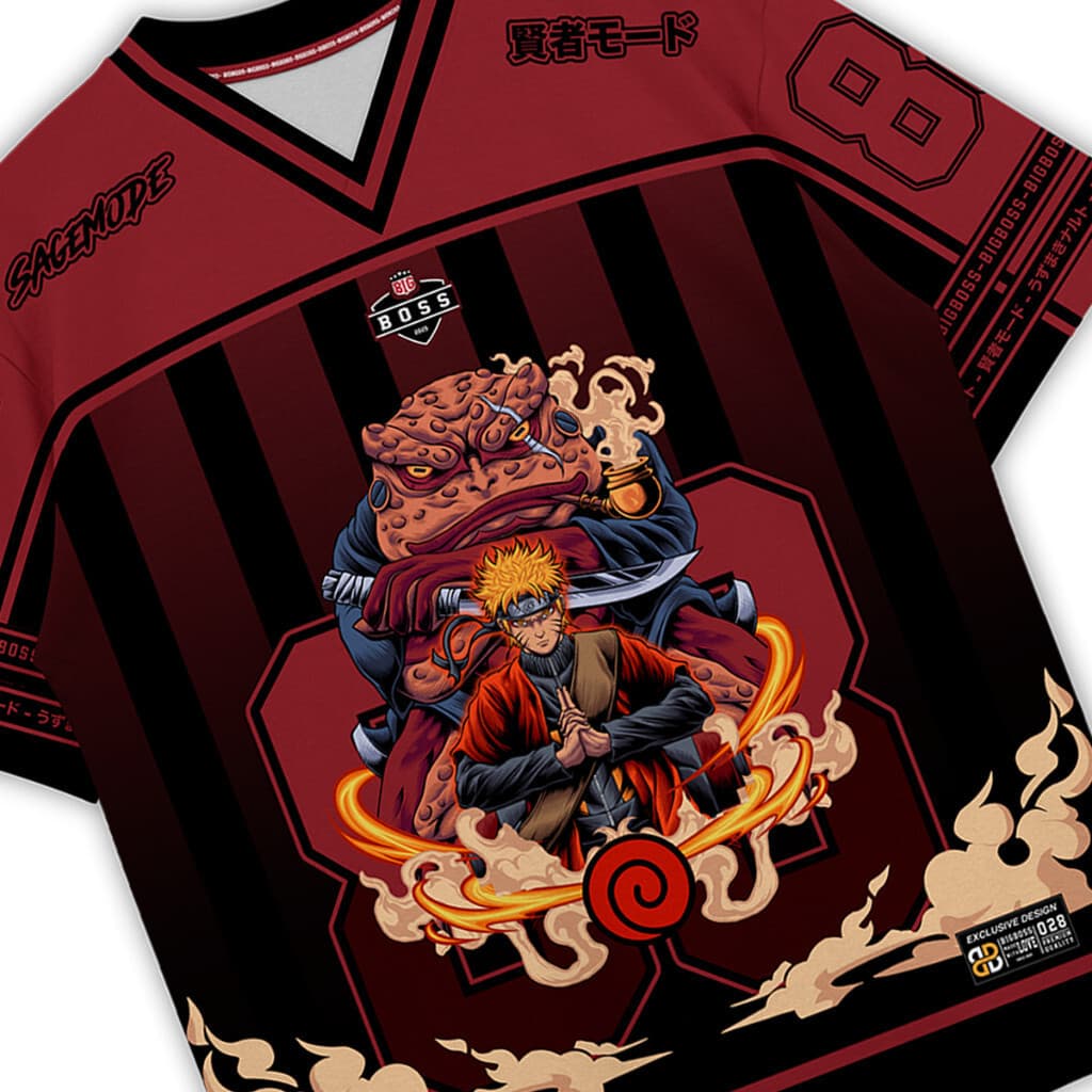 Camiseta De Braço Anime Naruto Unissex Oversized Boxy 028 Saga Modo Masculino E Feminino Solto Confortável Juventude