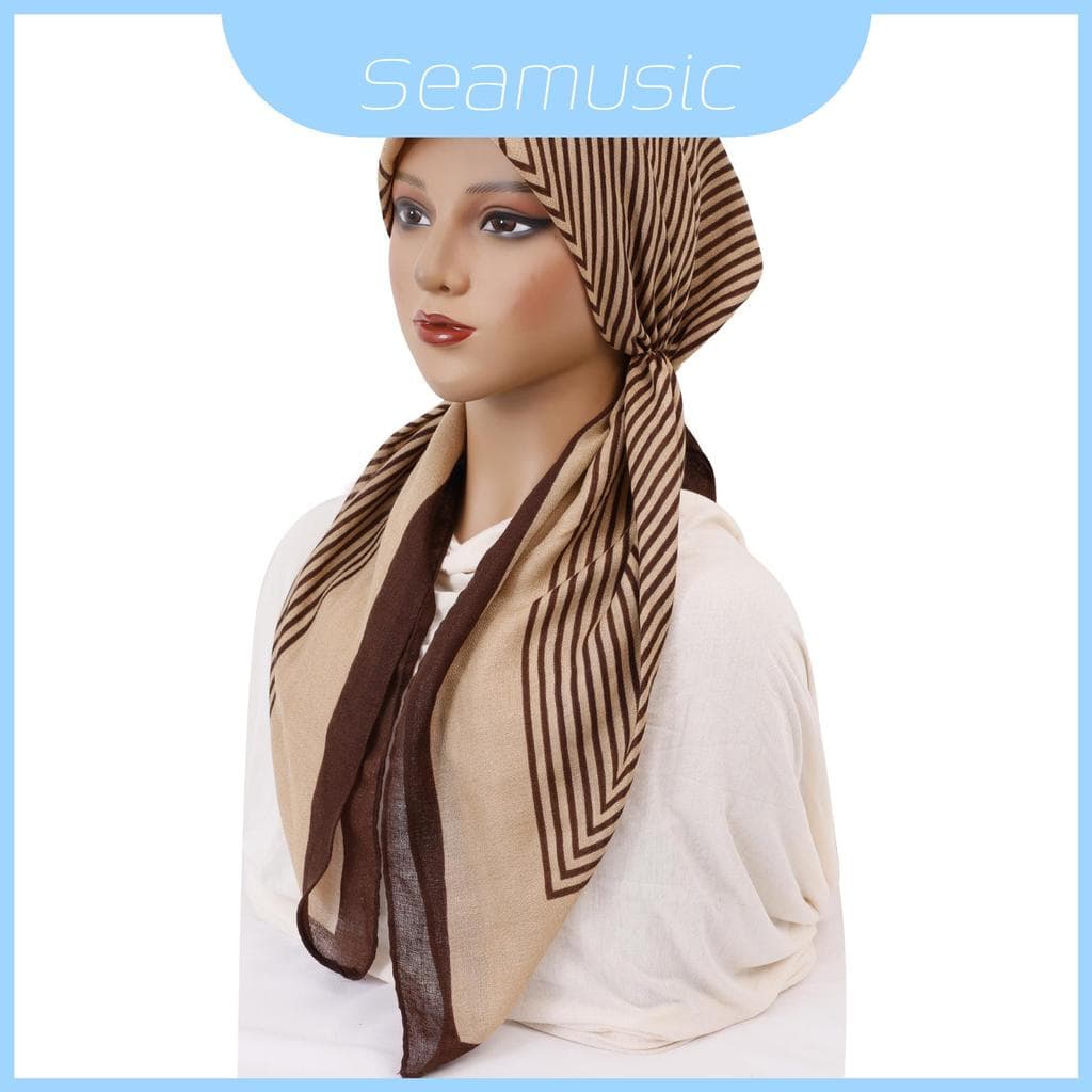 Envoltório Elástico Da Cabeça Do Estilo Turbante Com Padrão Onda Para O Uso Primavera E Inverno