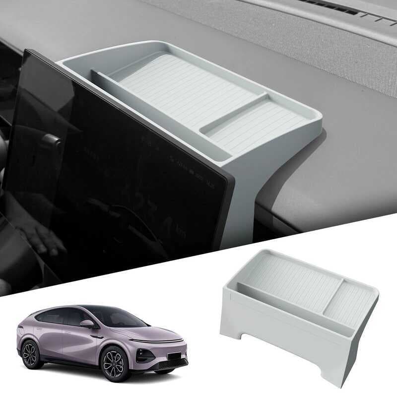 Smabee Para Novo Xpeng G6 2026 Painel De Exibição Do Carro Traseiro Silicone Caixa Armazenamento Bandeja Organizador Ace