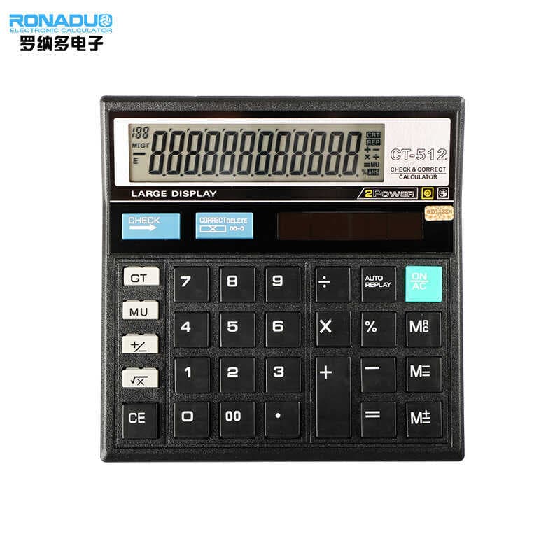 Calculadora de escritório comercial personalizada ct-512 contabilidade financeira calculadora de mesa de computador dedi
