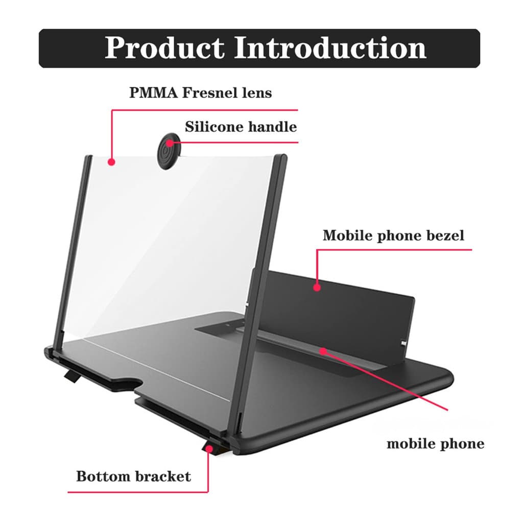 Ampliador de Tela 12 polegadas para Celular e Tablet