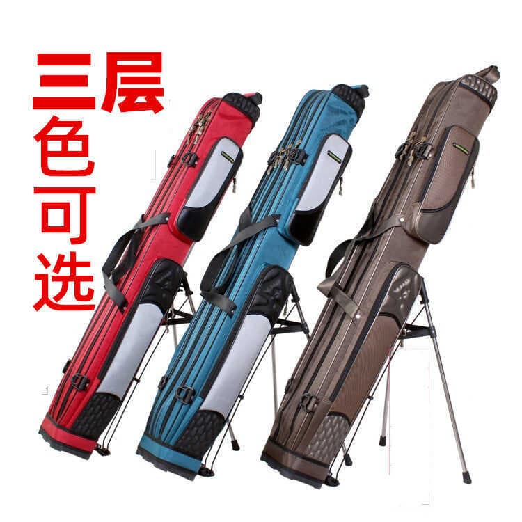 Bolsa para vara de pesca, camada dupla, três camadas, espessada, 1.25m, bolsa para equipamento de pesca, bolsa de pesca
