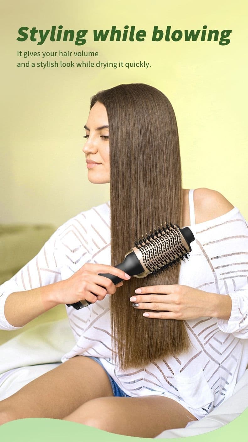 Venda quente multifuncional curling ferro pente de ar quente curling pente de secagem de cabelo curling ferro estilo do