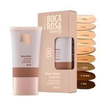 Base Líquida Boca Rosa Beauty by Payot Matte Alta Cobertura Resistente à Água Vegana