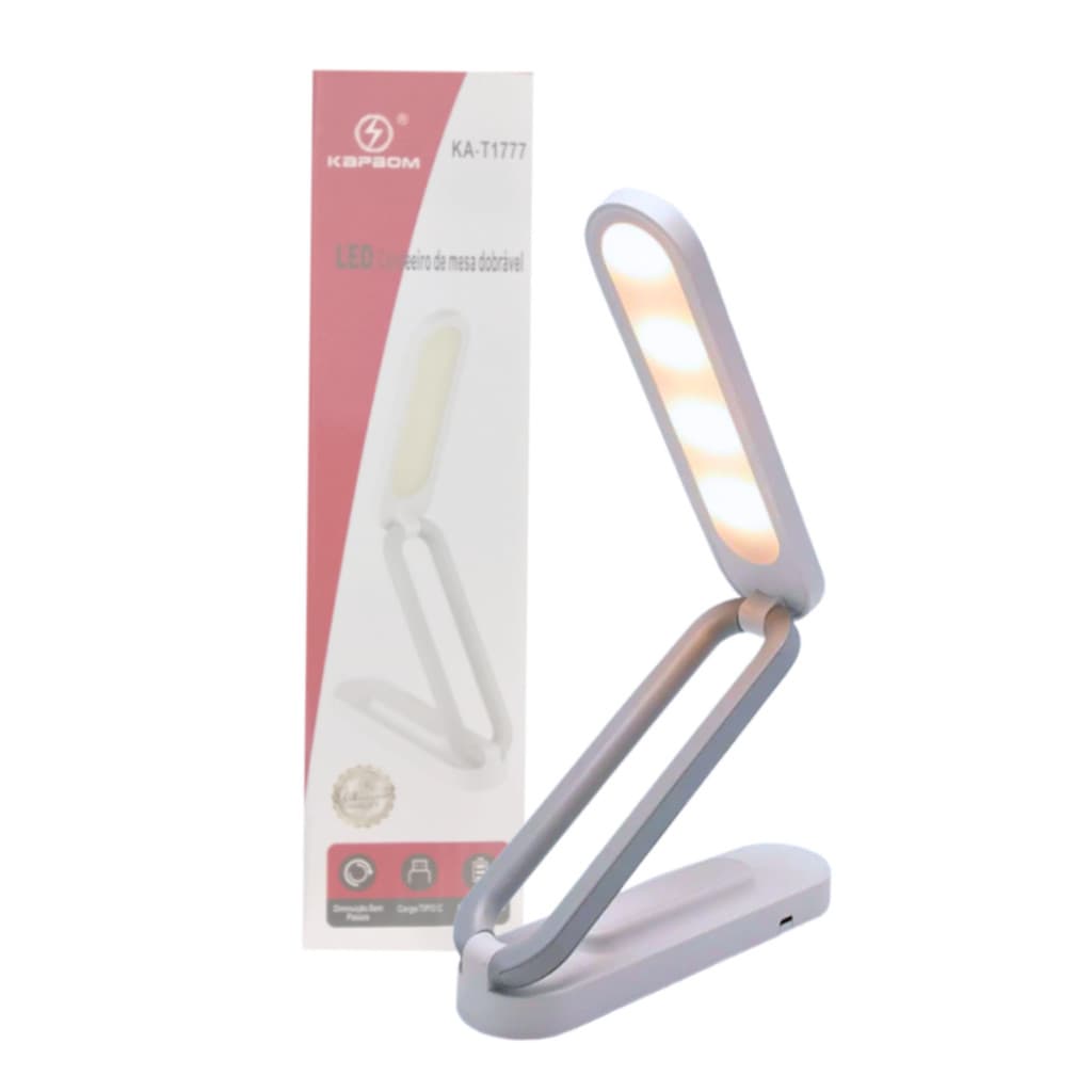 Luminária De Mesa Dobrável Top Light Recarregável Usb