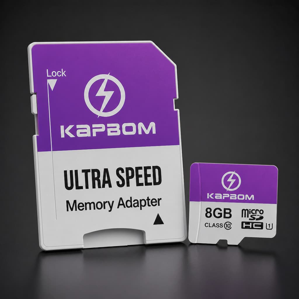 Cartão de Memória MicroSD 8GB Class 10 com Adaptador SD Kapbom KA-C8
